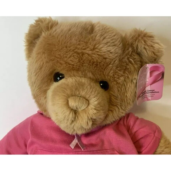 Breast Cancer Awareness Teddy Bear Plush 20 Inches Pink Ribbon Gund Macy's M1 - Picture 3 of 7